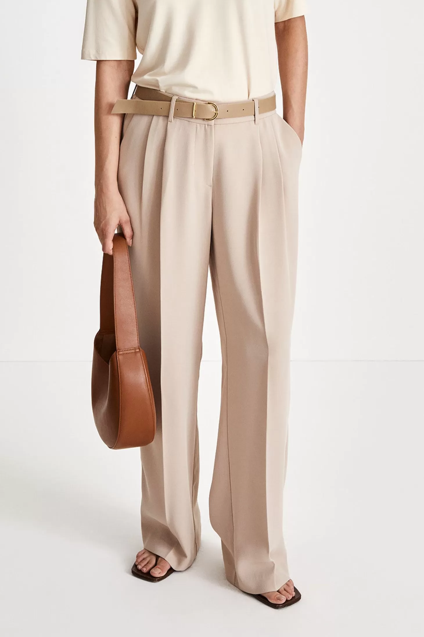 Stylein Trousers & Shorts-Bore Trousers- Cream