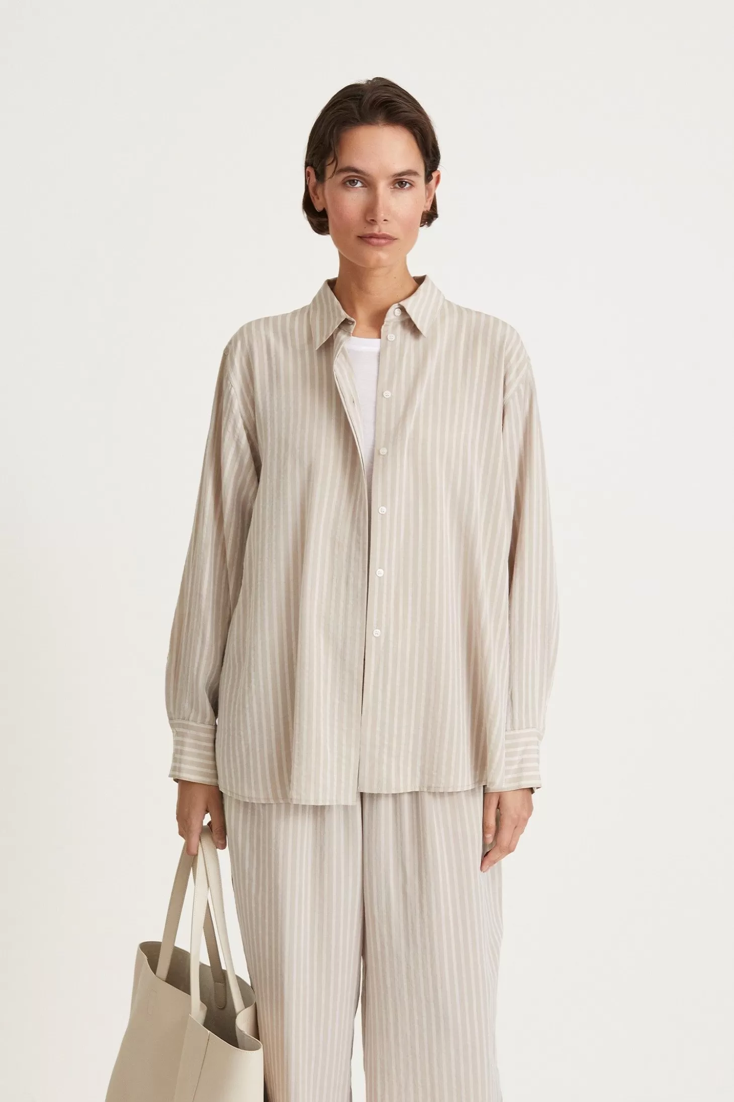 Stylein Tops & Shirts-Matilde Shirt - Nougat Stripe